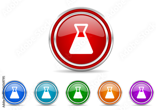 laboratory icon set