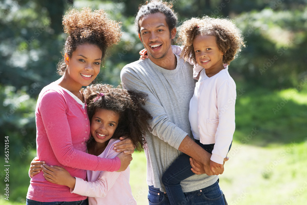 Portrait Of Family Group In Countryside Together Portrait Of Family Group In Countryside Together