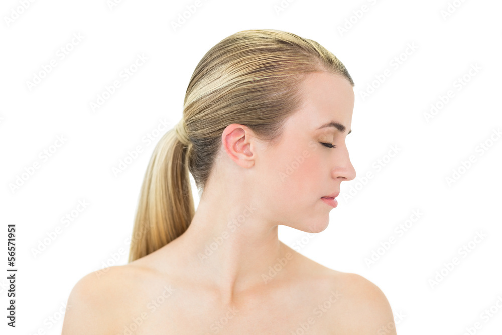 Relaxed gorgeous blonde posing Relaxed gorgeous blonde posing