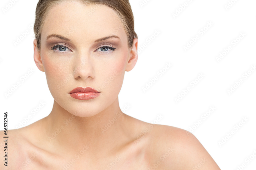 Peaceful glamorous model posing Peaceful glamorous model posing