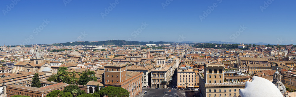 panoramic view of Rome. Italy.