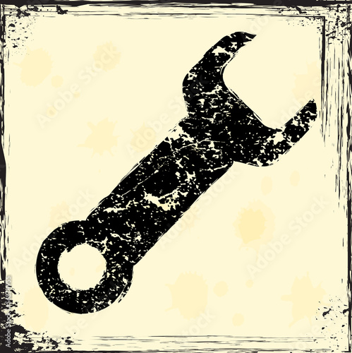 Grunge tool icon