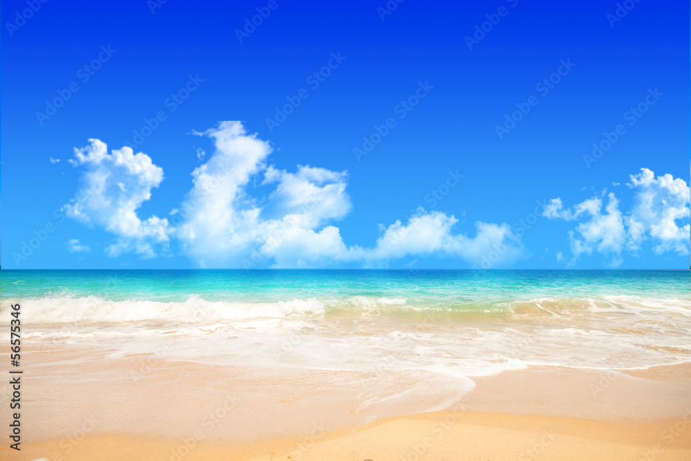 beach and blue sky