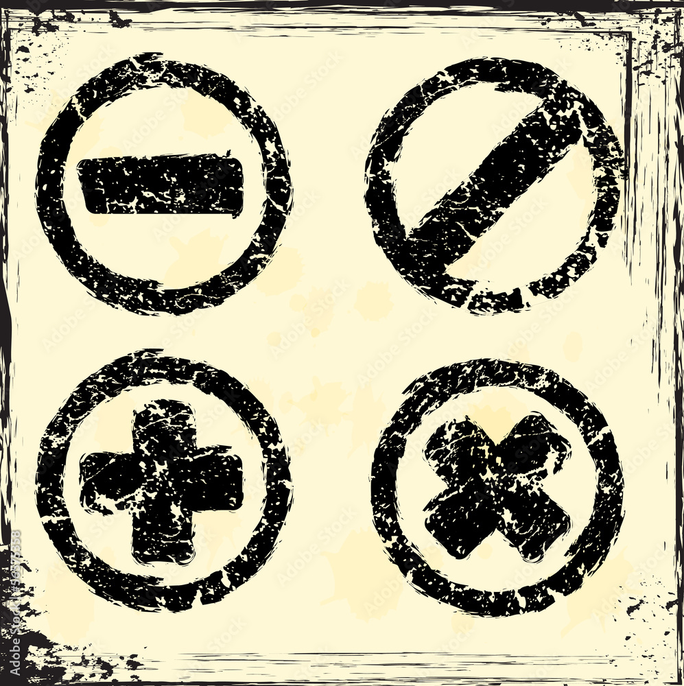 Grunge web icon