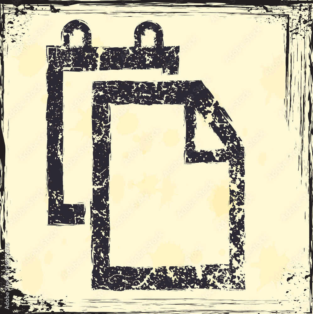 Grunge copy paste icon