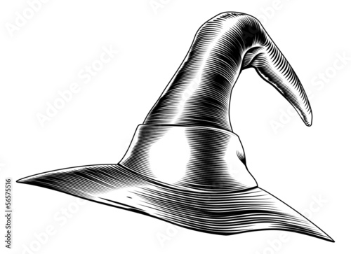 Vintage halloween witch hat