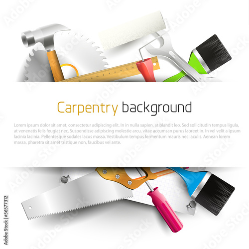 Modern carpentry background
