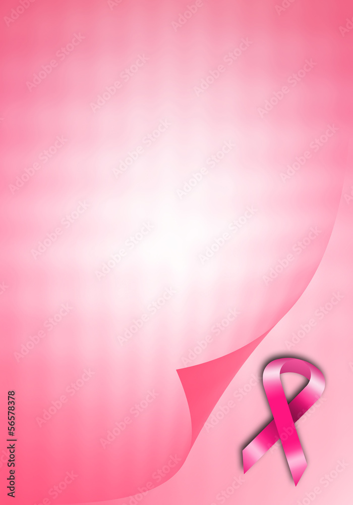 Breast cancer prevention with pink ribbon Breast cancer prevention with pink ribbon