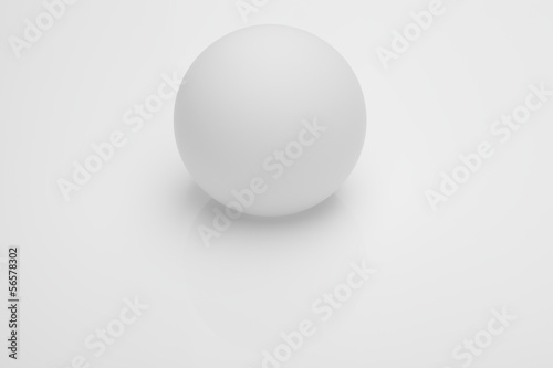 Matte white sphere