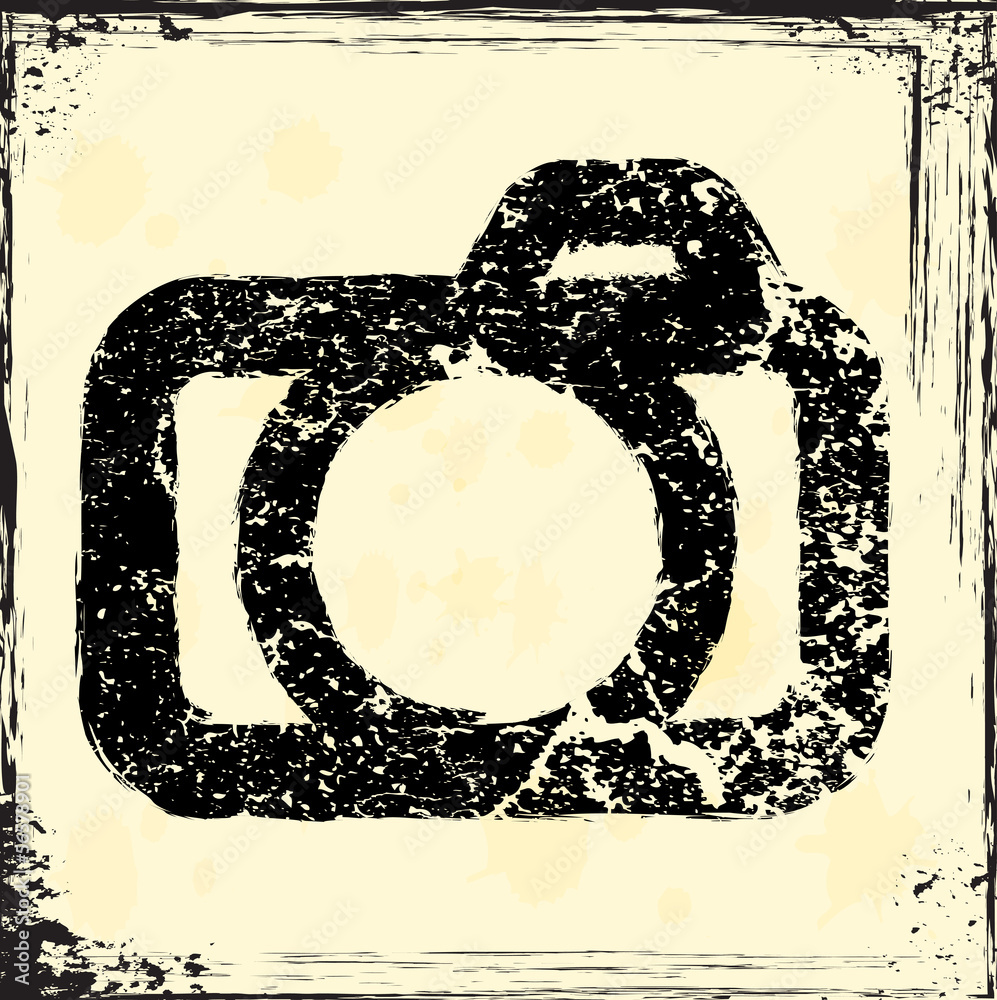 Grunge photo icon
