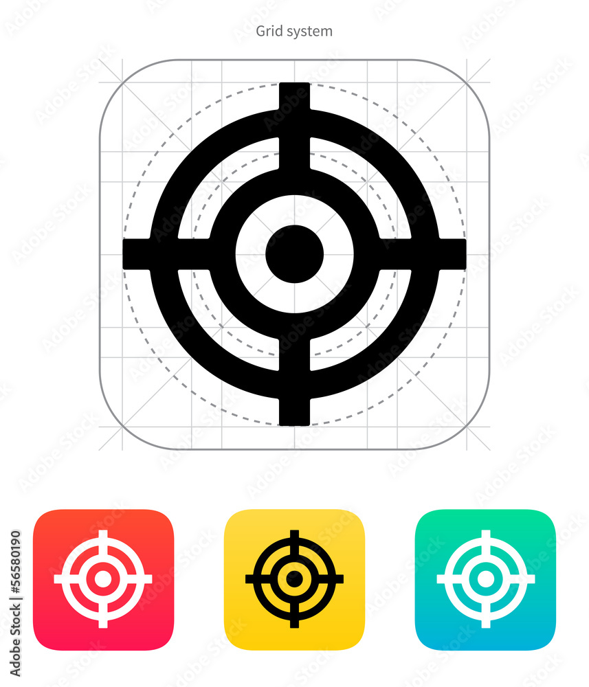 Crosshair icon. Crosshair icon.
