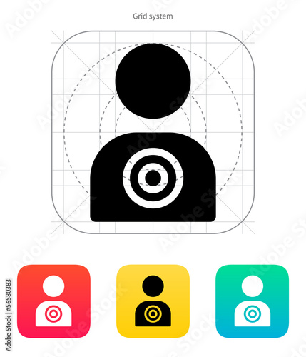 Human target icon.