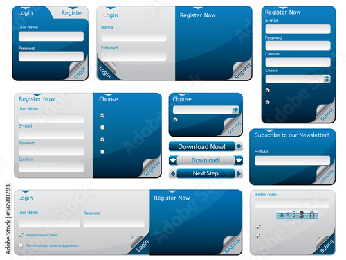 Sticky web form template