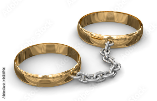Connected rings (clipping path included)