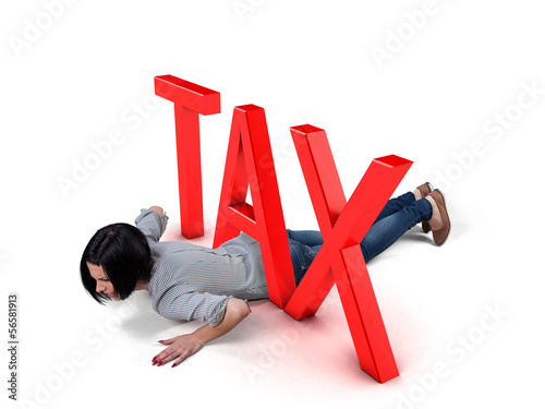 Girl under tax