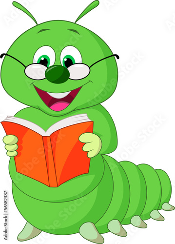 Caterpillar reading book