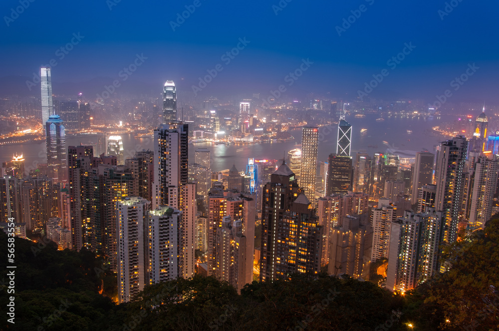 Cityscape from The Peak @ Hong Kong
