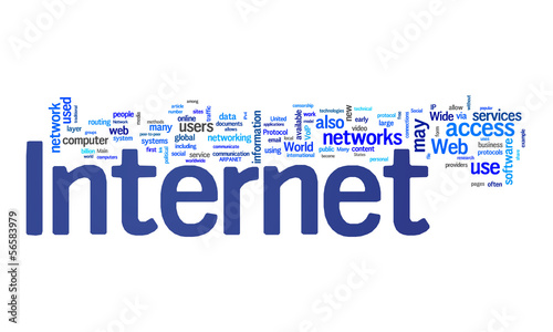internet text cloud