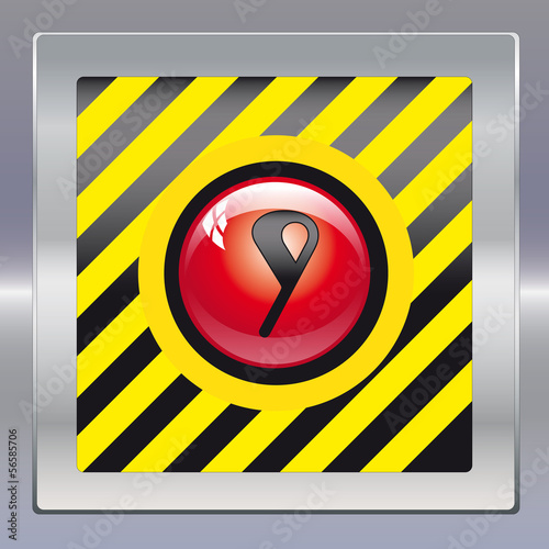 Alarm schwarz gelb rot 9