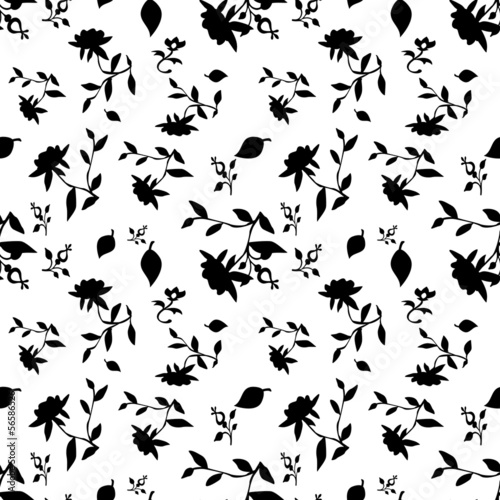 Abstract seamless floral pattern © fuzzyfox