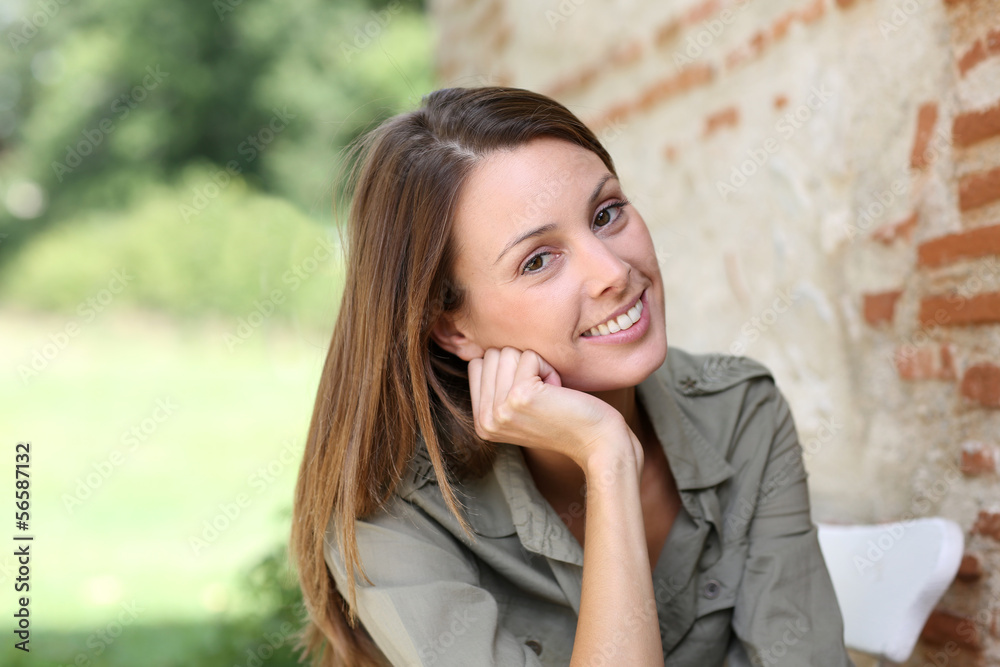 Beautiful woman relaxing on week-end Beautiful woman relaxing on week-end