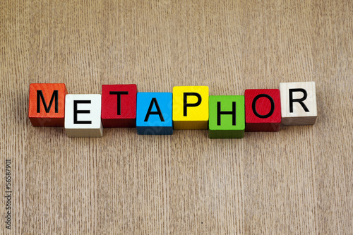 Metaphor - education  sign photo