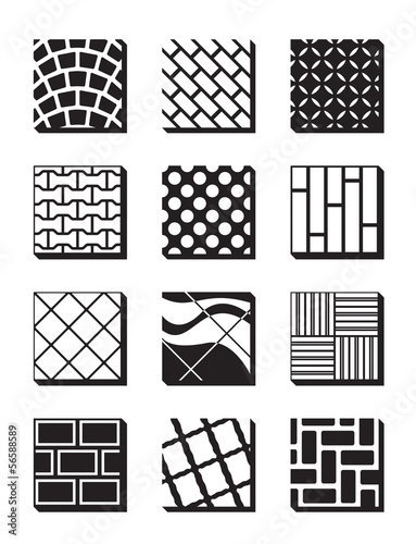 Various external building surfaces