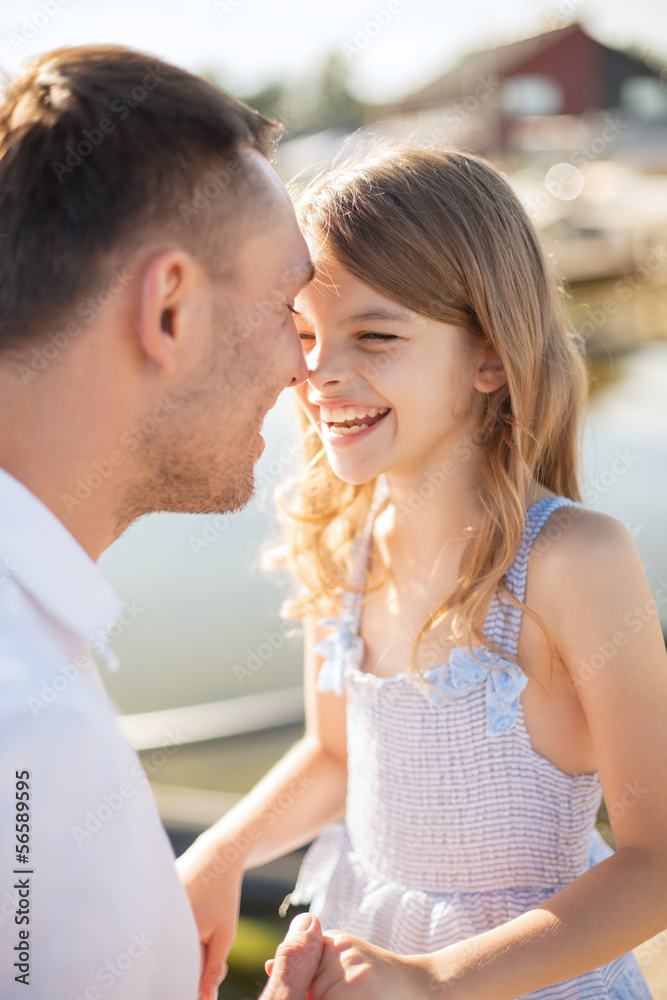 happy father and child girl having fun happy father and child girl having fun