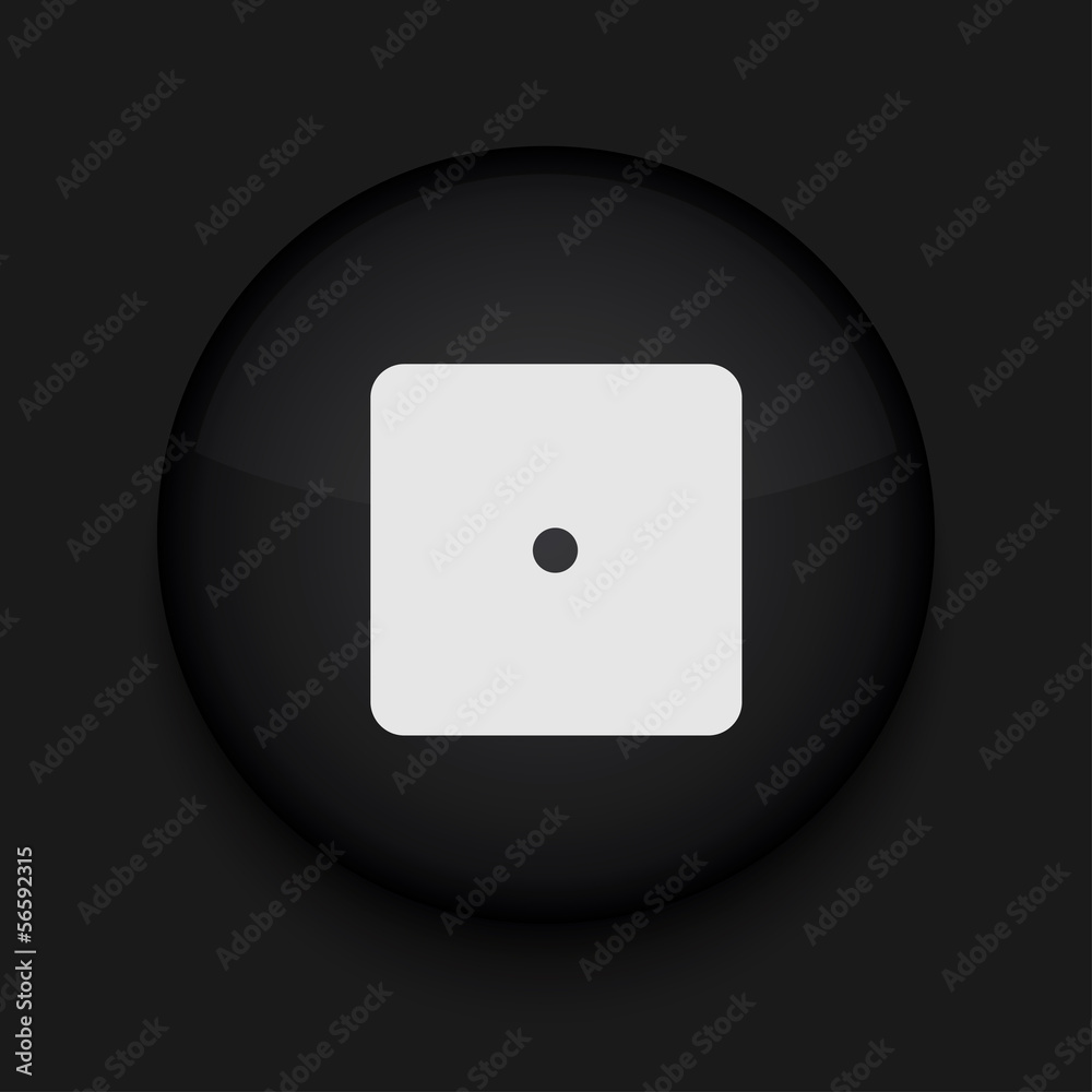 Vector black circle icon. Eps10