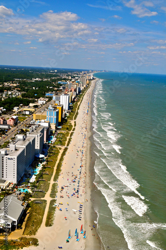 Aerial View of Myrtle Beach Coastline-1
