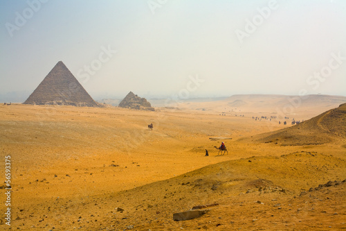 landscape with pyramids