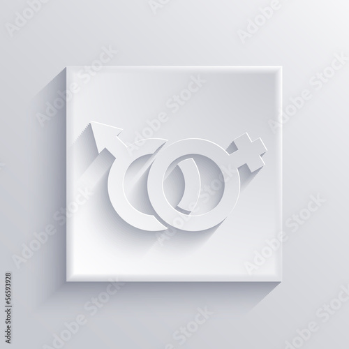 Vector light square icon. Eps 10