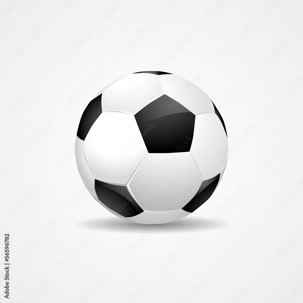 Soccer ball on white background - vector eps10 Soccer ball on white background - vector eps10