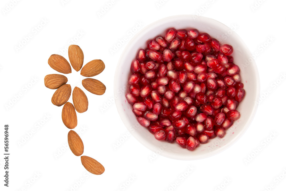 Pomegranate with Almonds Pomegranate with Almonds