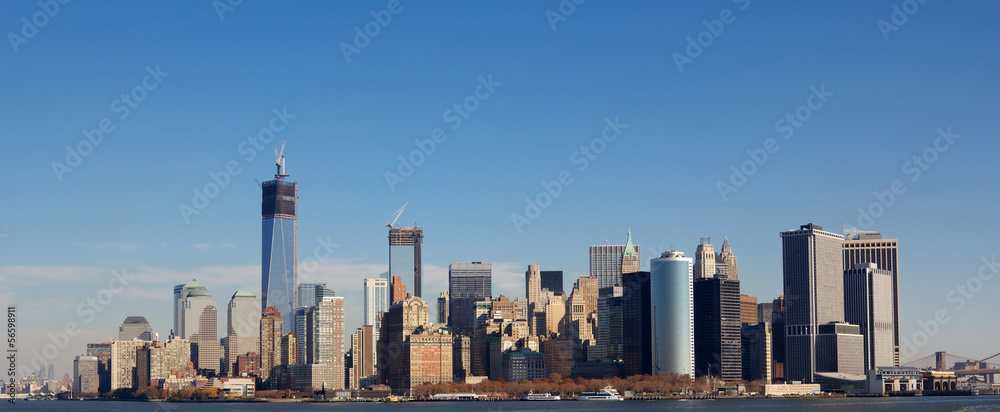 Manhattan Skyline in Fall