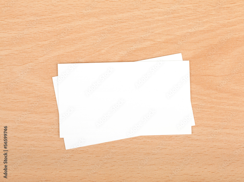 Blank business cards