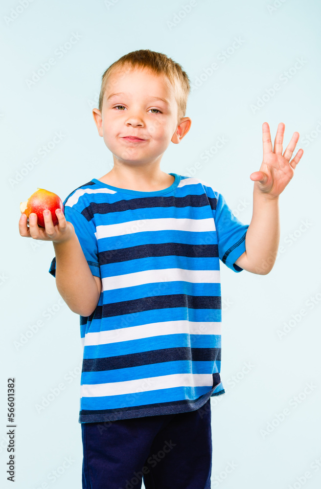Boy and apple Boy and apple