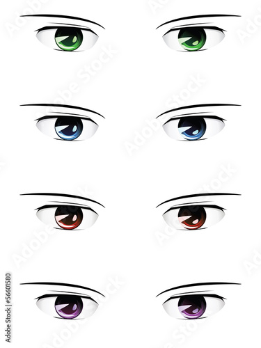 Anime male eyes