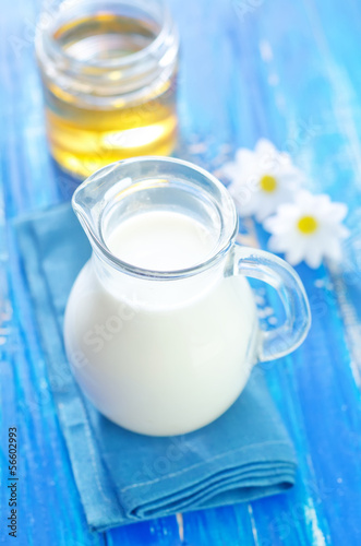 milk in jug