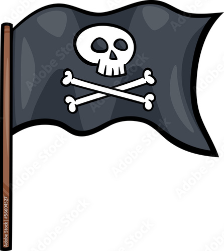 pirate flag cartoon clip art