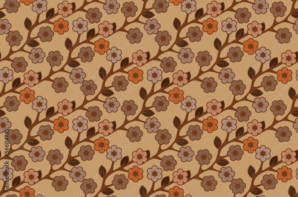 Floral semless rustic pattern Floral semless rustic pattern