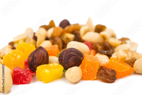 Toasted nuts and candied fruit