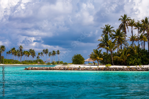 Fototapeta Naklejka Na Ścianę i Meble -  Scenic view at ocean near Maldives
