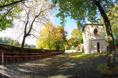 Klasztor ooFranciszkanów, łagiewniki, Łódź, jesień 