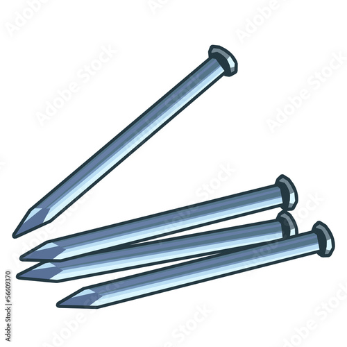 nail isolated illustration