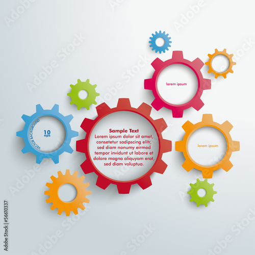 Several Colored Gears