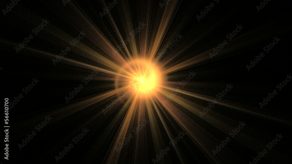 Abstract Rotating Orange Object on Black, Seamless Loop Abstract Rotating Orange Object on Black, Seamless Loop