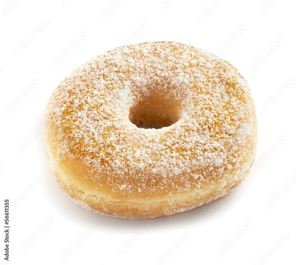tasty donut on a white background