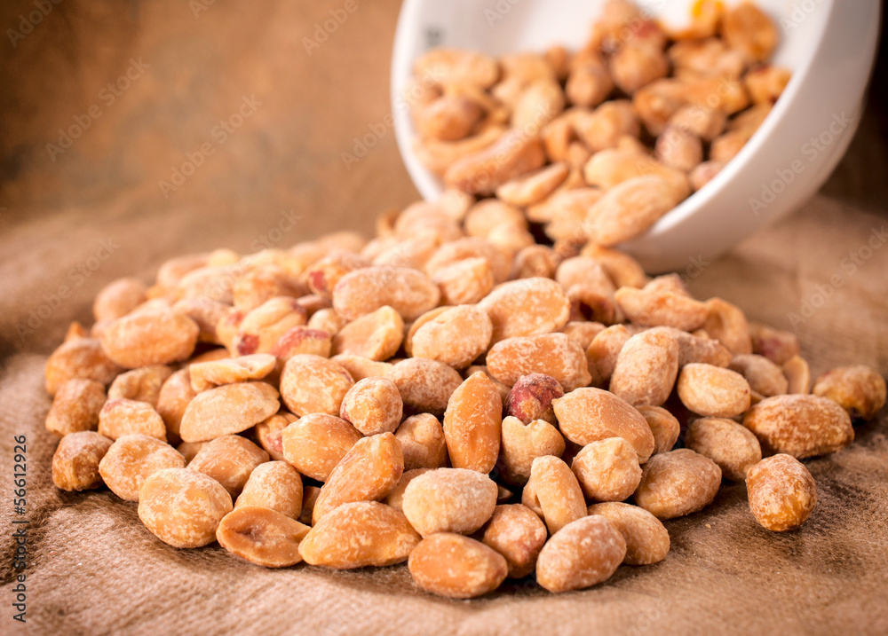 Peanuts splashed Peanuts splashed