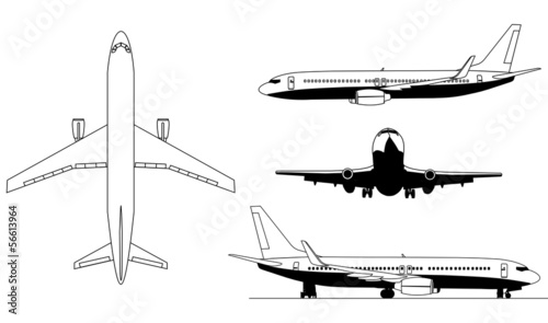 Airplanes silhouettes